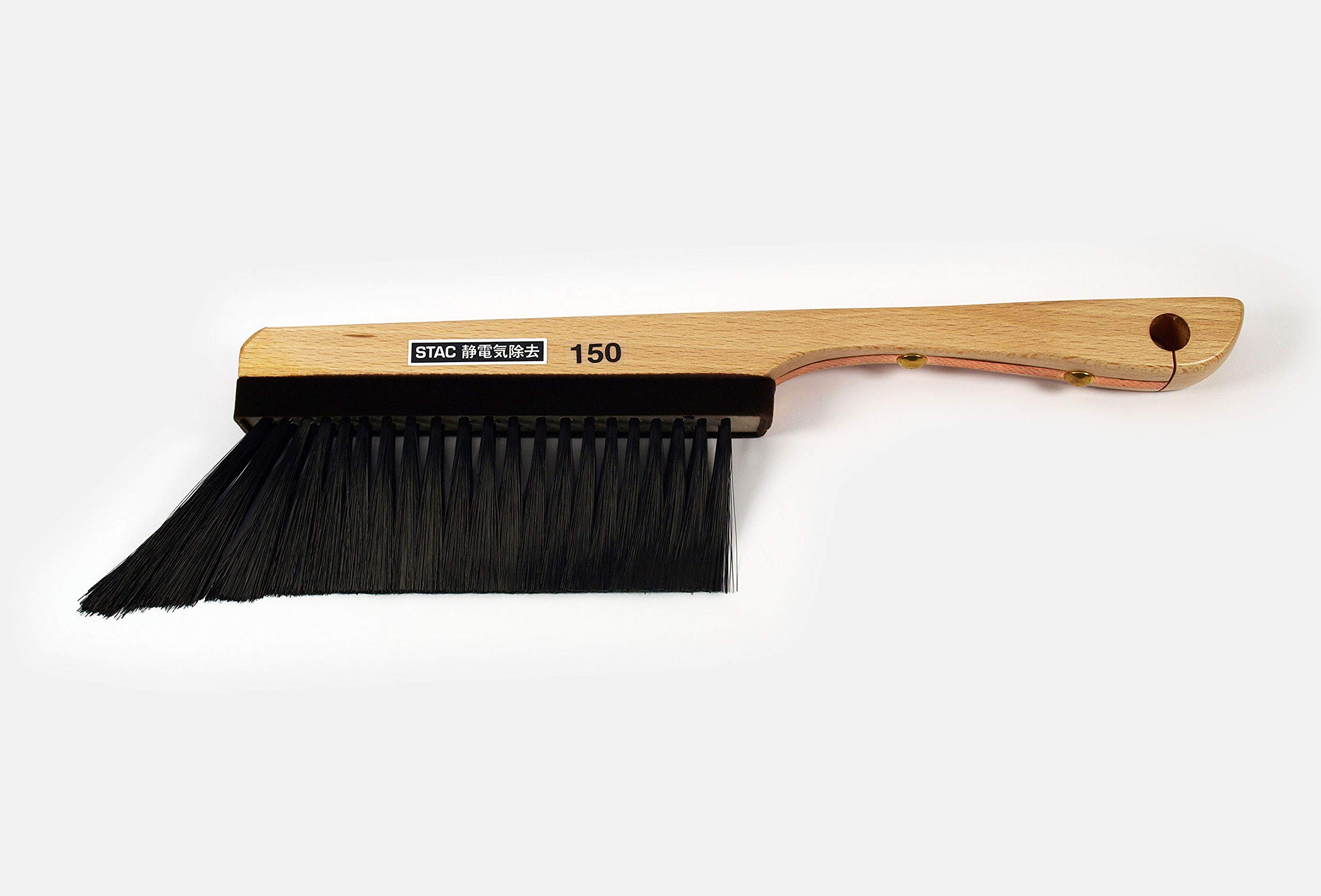 

STAC Wooden Handle Handheld SC Brush, Standard PCB Static and Dust Removal, Grounded