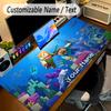 Large Mouse PadMinecraft Custom Name Text Personalized Desk Mat Non Slip Gaming Pad