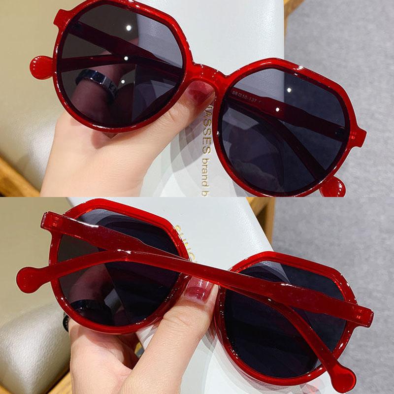 Charm Trend Unisex High Quality Round Frame Popular Sun Glasses Fashion Sunglasses Men Personalized Ins Women Eyewear All-match