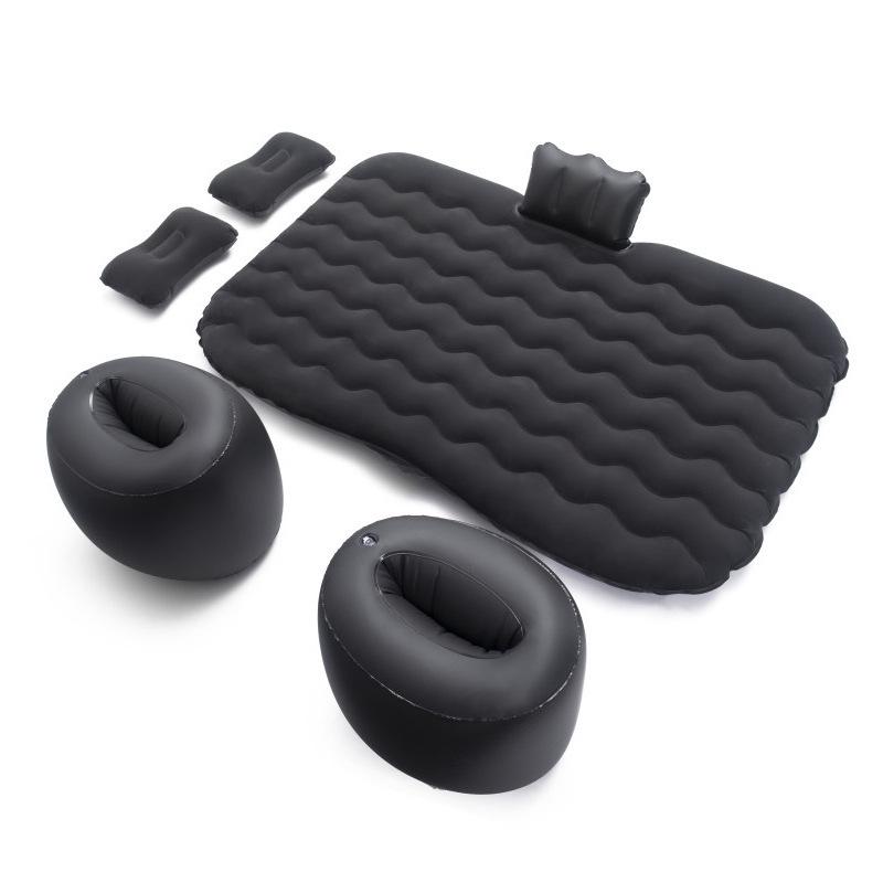 

ПВХ Надувной Матрас с Флокированным Покрытием для Автомобиля - Универсальная Дорожная Кровать для Заднего Сиденья