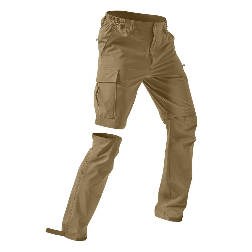 Detachable Sports and Casual Multi-pocket Work Trousers; Loose-fitting Outdoor Casual Trousers