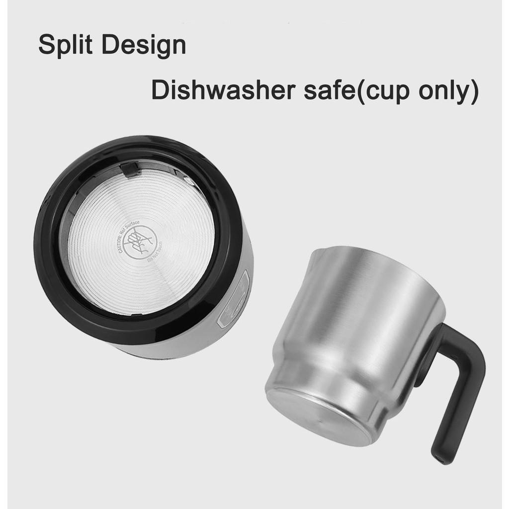 4 In 1 350ml Household Professional Electric Coffee Milk Stirring Cup Stainless Steel Milk Warmer Automatic Milk Frother