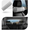 Car Headrest Pillow for Driving Faux Leather Memory Foam Ergonomic Neck Support Universal Fit Head Rest Travel Cushion for Most Vehicles