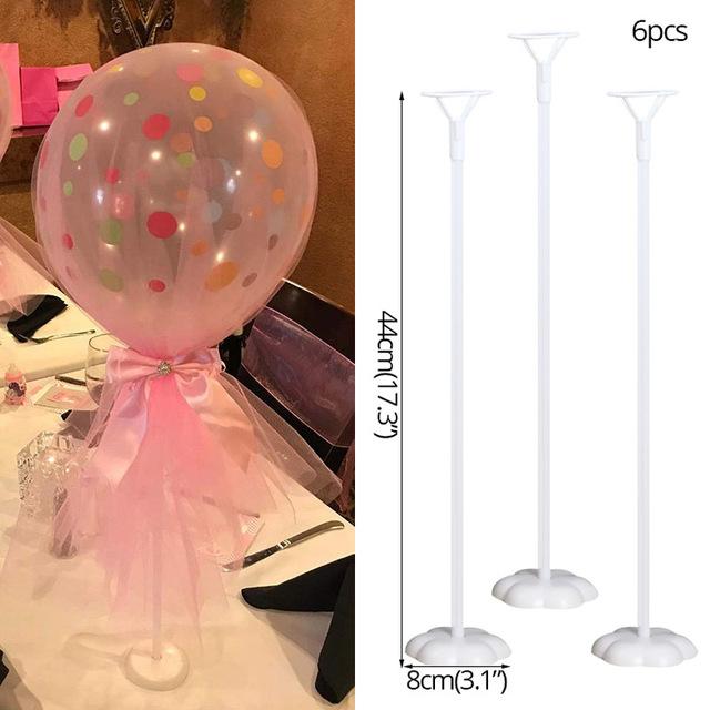 WEIGAO 7/10 Tube Balloon Stand Birthday Balloons Arch Stick Holder Wedding Decor Baloon Globos Birthday Party Decorations Kids