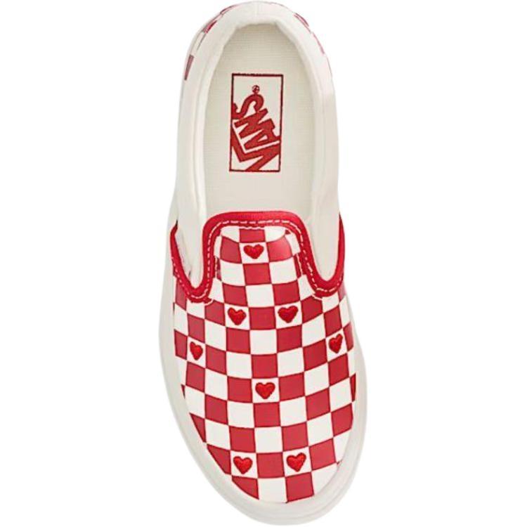 (PS) Vans Classic Slip-On 'Red Checkered' Kids' VN000D0JJV6