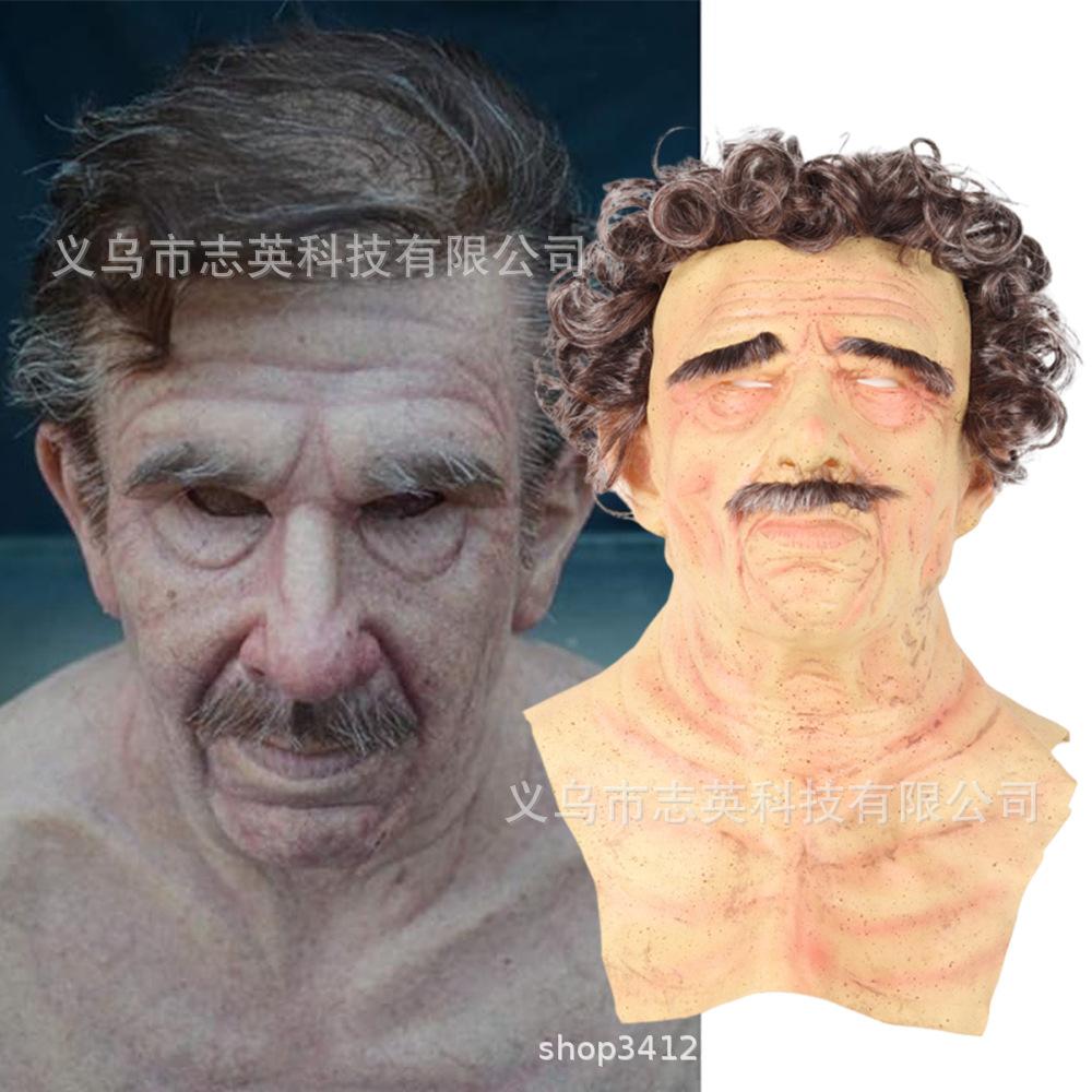 Best-selling Granny Headgear Character Mask, Old Man, Bald Guy, Handsome Guy, Beautiful Girl Halloween Accessories