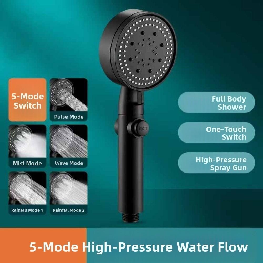 with 1.5M Hose and Bracket Showerhead Adjustment Handheld Shower Hand Shower Head Set Home