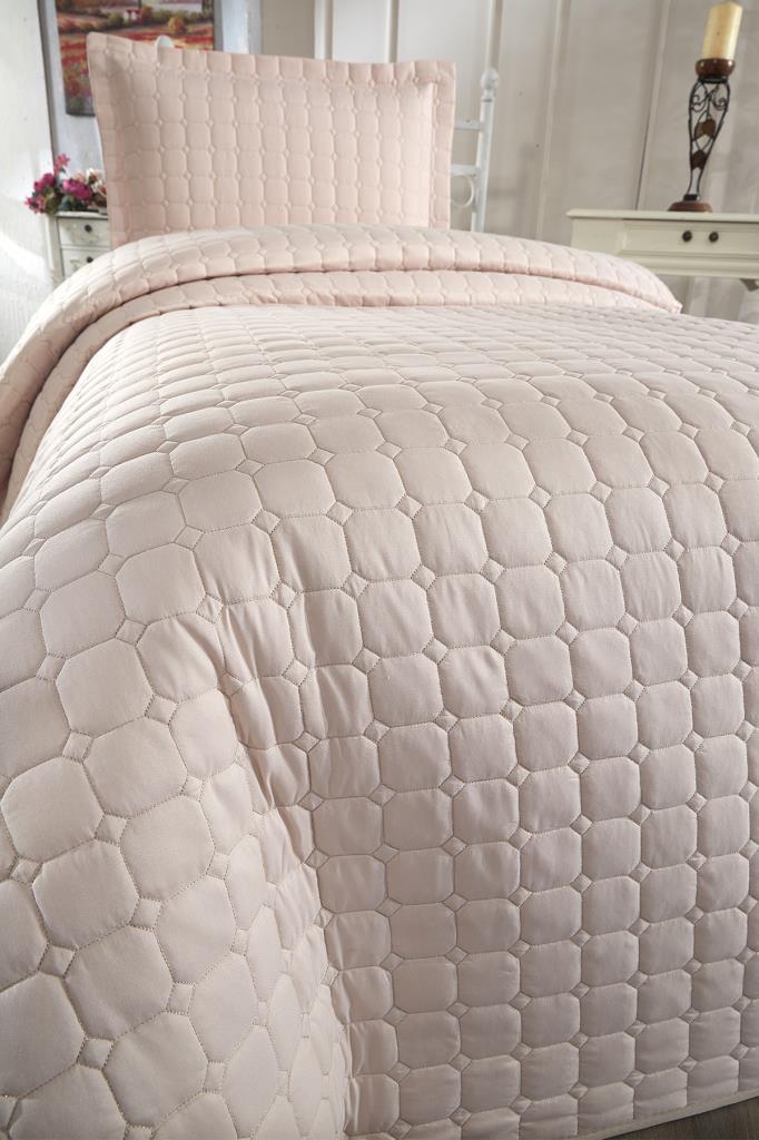Estiva Queen Size Microcotton Bedspread 180x240 Cm Cappucino