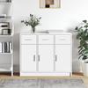 VidaXL White Buffet 91x28x75 Cm Engineered Wood 823008
