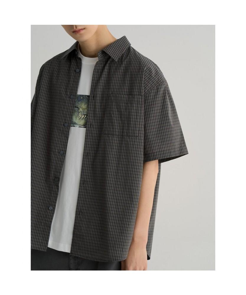 8seconds Oversized Check Short Sleeve Shirt Brown