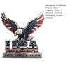 USA Faith, Family & Freedom Metal Emblem, Eagle & USA Letters Patriotic Edition 3D Metal Car Emblem, 250th Anniversary Red & Blue Flag Auto Decal for