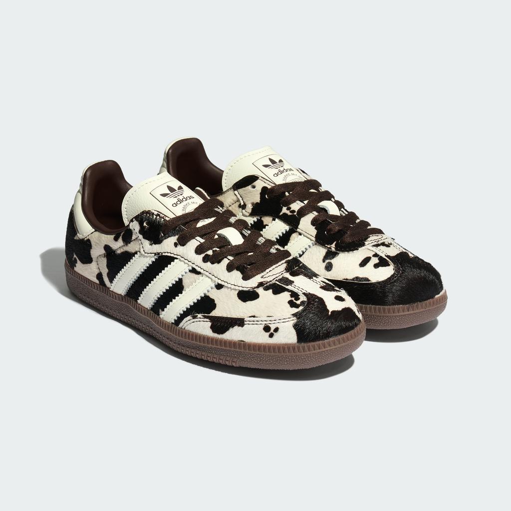 adidas Samba OG Cow Print Dark Brown White (Women's)