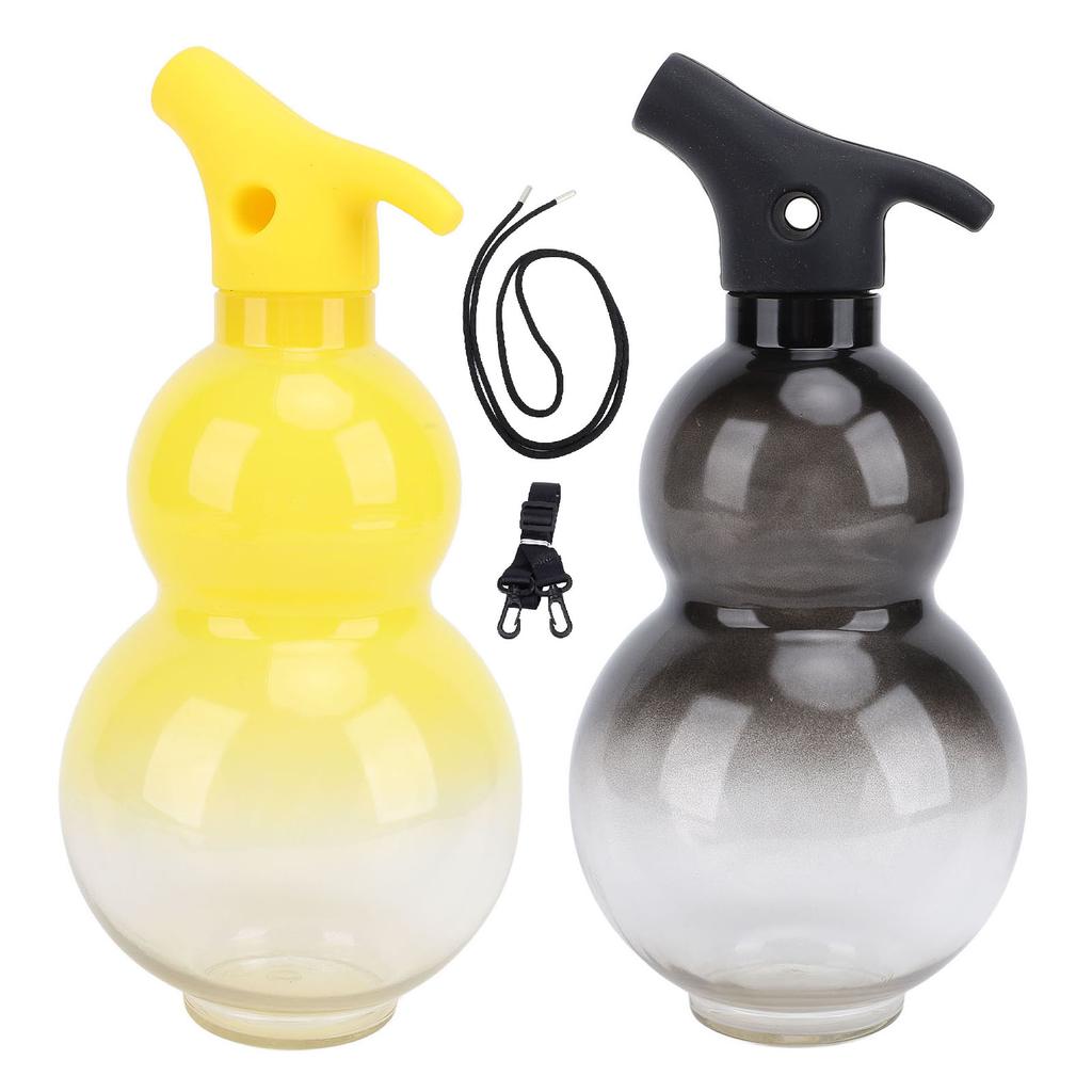 Gourd Water Bottle 800ml Reusable Outdoor Portable Sports Water Bottle with Rope Retro Style