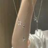 Star Necklace Women's Light Luxury Niche Design Sense Pentagram Strength Chain Adjustable Clavicle Chain