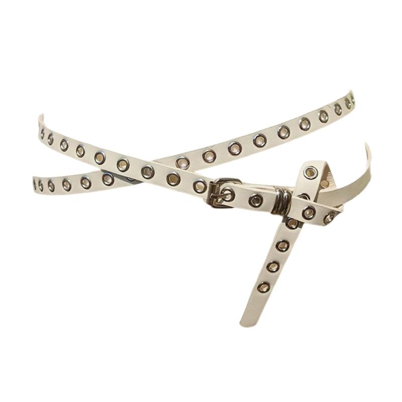 Modifiable Double Cycle Faux leather belt Bind Plan For Men And Women