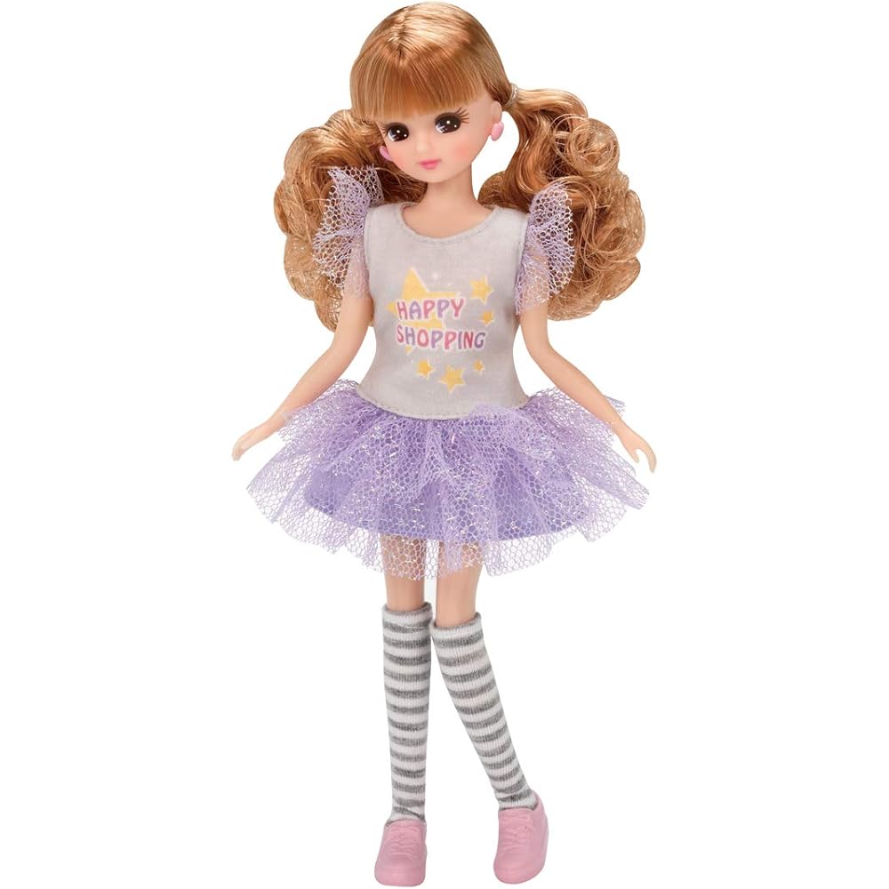 Takara Tomy Licca-chan Doll LD-14 Happy Shopping Dress-Up Toy for Kids 3 Years and Up