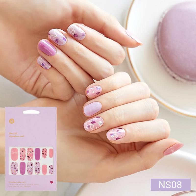 Cute Pastel Nail Stickers 24pcs | Press-On Strips, Bunny, Bear&Star Designs, Easy Peel