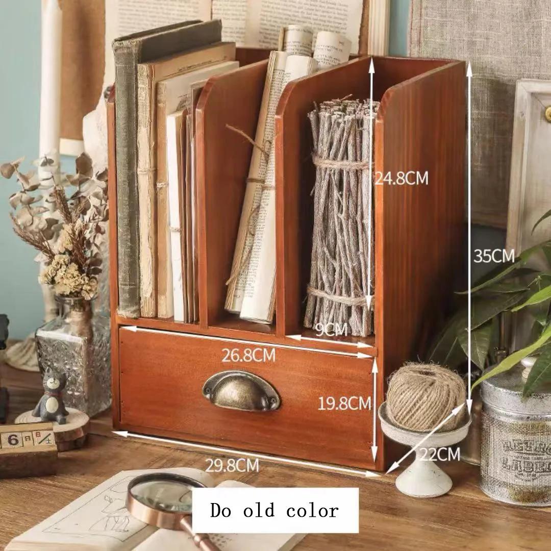

Рамка для хранения настольных принадлежностей для документов, канцелярских принадлежностей, книг, рамок, ящиков для дома, деревянных украшений для дома