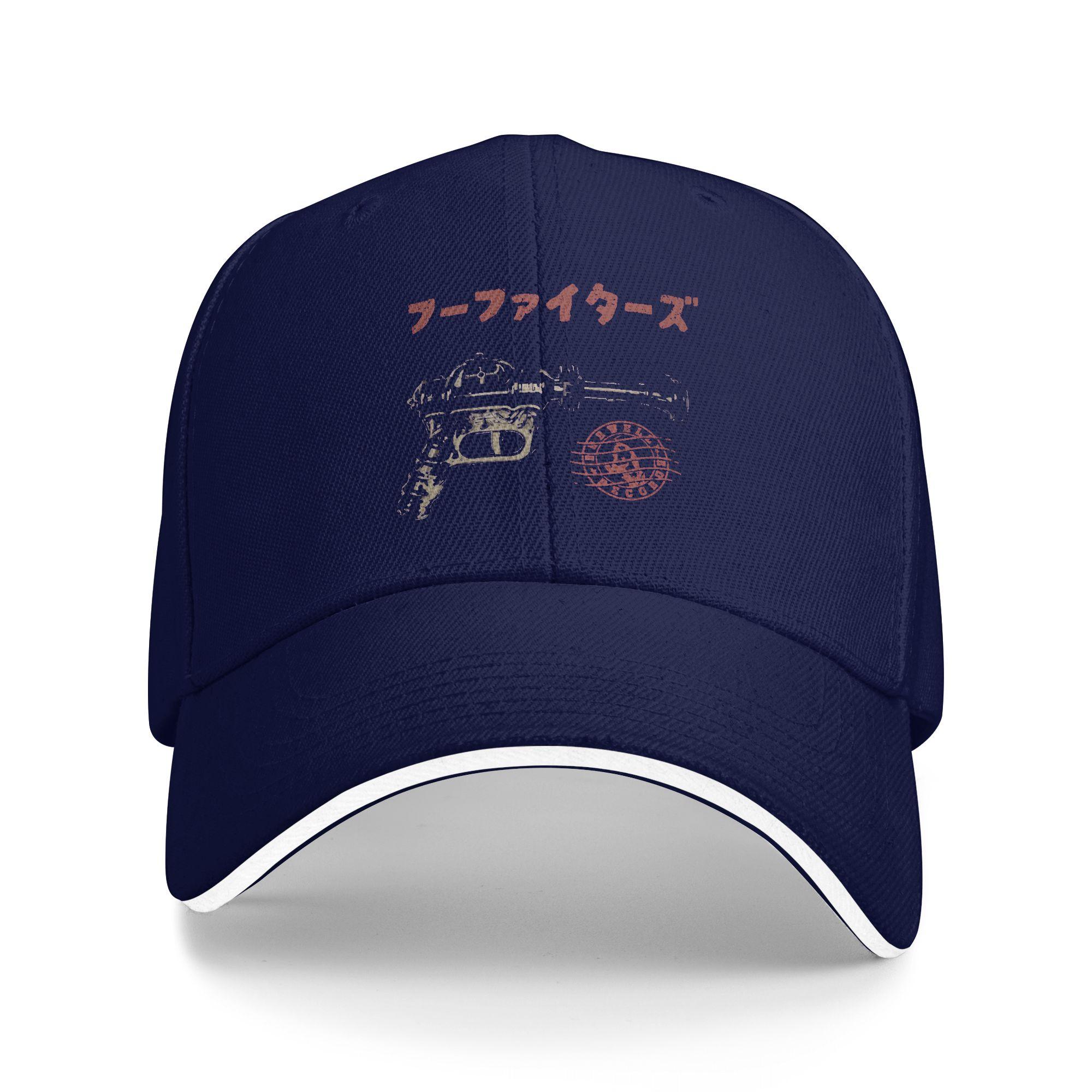 

Rock Foos FFighters Band Art Sun Baseball Cap Summer Fitted Retro Trucker Hat For Men Adult Running Hippie Baseball Caps One Size