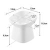 Yamazaki Nooks Ceramic Pet Food W12 x D12 x with Dishwasher and Microwave Product Number 10557 Bowl, Slanted, H11.5cm, White, H11.5cm, Slanted,