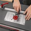 Aluminiumlegierung Router-Klappplatte Universell DIY-Frästisch Langlebige Holzbearbeitungsbankplatte