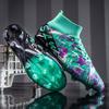 New high-top football shoes, spikes G wear-resistant youth student artificial grass football shoes