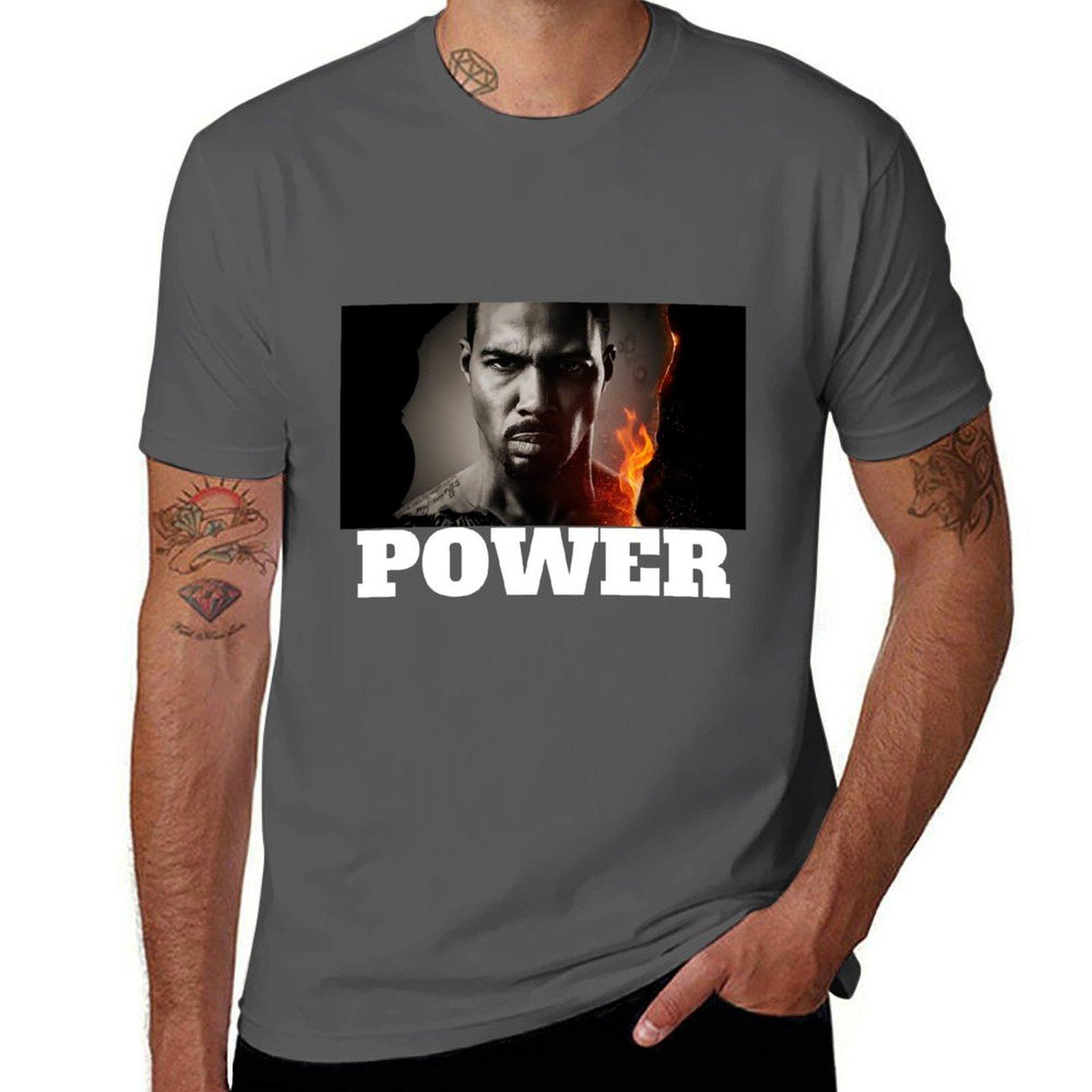 

Power - TV Show T-Shirt t shirts cotton 100% t shirt for man t shirts for man cotton soft T-Shirt 4XL