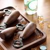 Stainless Steel Beer Bottle Opener Creative Wooden Bottle Opener Beer Can Opener  Kitchen Tools