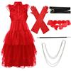 New Halloween red dress, underworld archmage suit, beetle juice role-playing suit