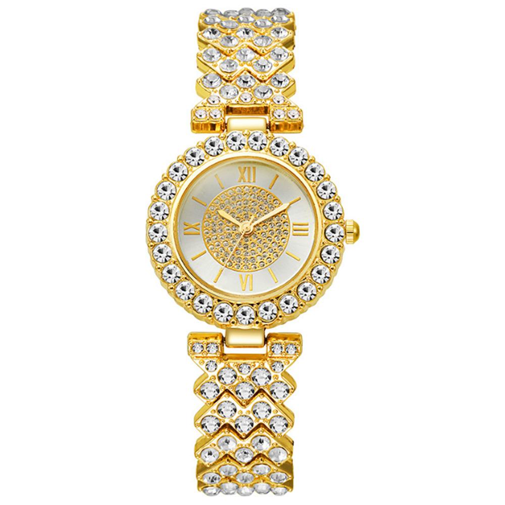 

Niche Gypsy Star Diamond Bracelet Watch Roman Numeral Temperament Full Diamond Women s Quartz Watch bulk price