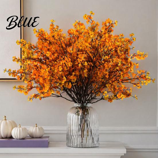 Fall Centerpiece Flowers for Tables Artificial Indoor Outdoor Decor Weatherproof Autumn Floral Decorative Season Arrangements with Flexible