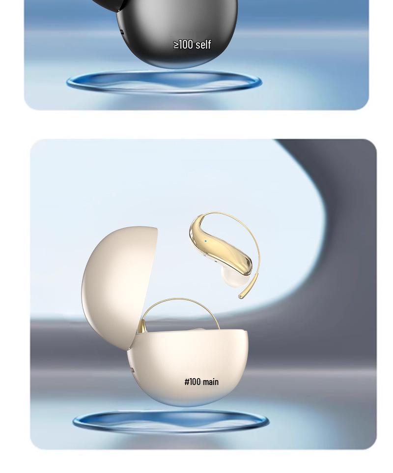 Bluetooth Over-Ear Headset with AI Translation - YYK-Q110 Wireless Open-Ear Memory Steel Wire