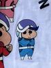 [USED] Tagged Crayon Shin-chan Kasukabe Kasukabe Defense Force T-shirt Anime