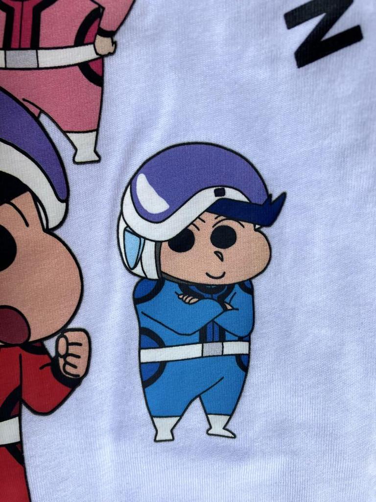[USED] Tagged Crayon Shin-chan Kasukabe Kasukabe Defense Force T-shirt Anime