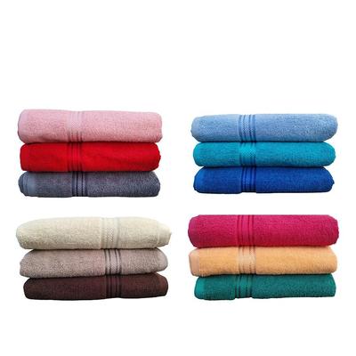 Badetuch 70 x 140 – Set mit 3 Badetüchern aus Baumwolle