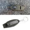 Notfallpfeife Kompass Lupe Thermometer Klarer Klang Schlüsselanhänger Design 4 in 1 Multifunktions-Wanderpfeife Outdoor-Zubehör