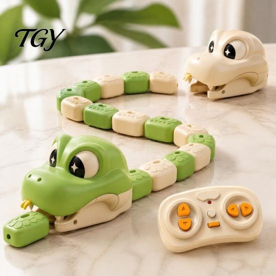 Remote Controlled Snake Toy 1/2 Sets Control Magnetic Toy, 2 Players Competitive Eating Itself Parent-Child Interactive for Toddlers Boys