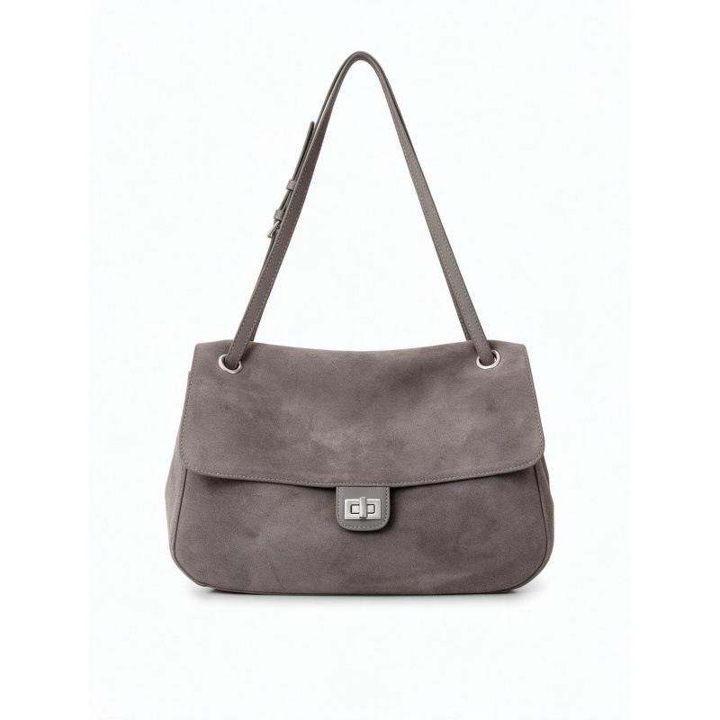 NIKI BAGS Large-capacity women's tote bag casual commuting shoulder bag simple leather bag suede leather high-quality hobo bag