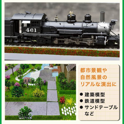 UB-Lab. Set of 6 Sponge Grass Materials for Diorama Models, Miniature Trees, Hedges, Plants, Trees, Miniature Garden Scenery, Modeling, Yellow-Green