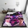 Saja Boys Kpop Demon Hunters Blankets Fleece Autumn/Winter Jinu Super Warm Throw Blankets for Bedding Travel Plush Thin Quilt