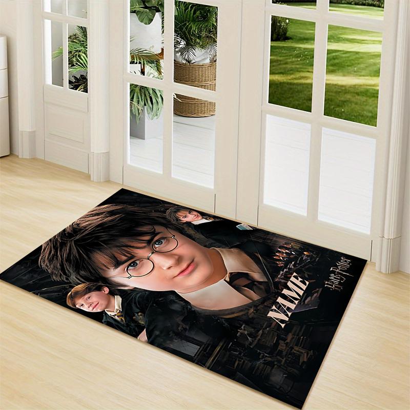 Custom Name "Harry Potter White Owl" Carpet Rug Customizable Soft Washable Anti-Slip Home Living Room Sofa Mats Personalized Rug. 090976