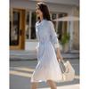 Demana Women's Loose Fit Gradient Stripe Shirt Dress