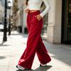 Women's High Waisted Wide Leg Loose Fit Lined Pants for Running Casual Wear