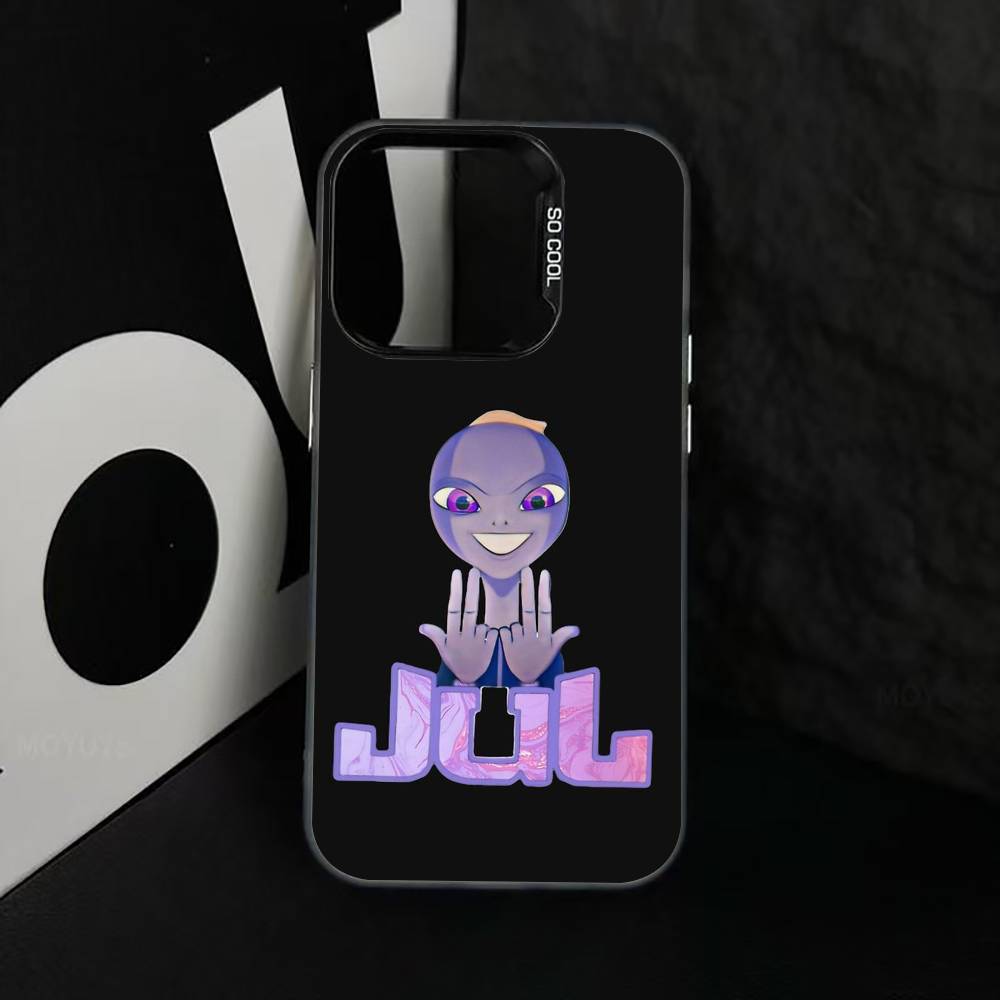 

R-Rapper J-JUL Phone Case For iPhone 17,16,15,14,13,12,11 Plus,Pro Max,XS,Colorful Silver Black Cover iPhone17PRO