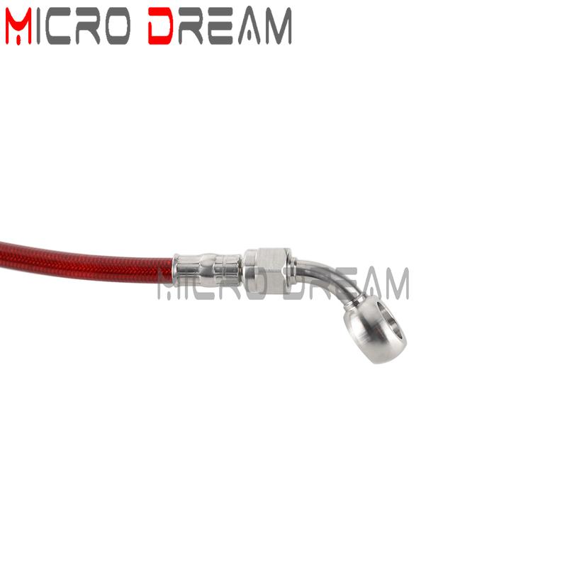 60/70/75cm Braided Brake Pipe Line Cable Oil Hose Tube For Harley Softail Slim Street Bob Low Rider S ST Deluxe 18-23 FLHC FLFB