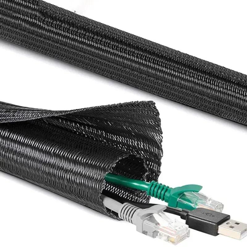 

3M Black 19mm Insulated Braid Sleeving Tight PET Expandable Cable Sleeve Wire Cable Protection Wire Gland
