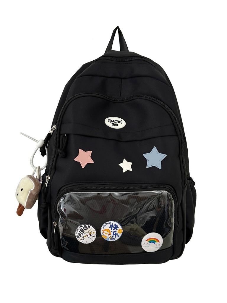 Girl Student Backpack With Nylon Material For School And Daily Use