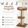 Cat Tree with Bed, Cushion, Plush Cover, and Sisal Rope Poles