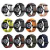 Inga Mellanrum Tvåfärgad Marin Sport Silikonrem För Samsung Galaxy Watch 7 FE 6 5 Pro 4 44mm 40mm Klocka och Armbandsrem