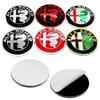 60mm/65mm Car Wheel Rim Tire Hubcap Sticker Decals for Alfa Romeo Giulia Giulietta 159 156 MITO Stelvio 147 Sportiva AccessoriesNC7 